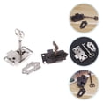 thumbnail image 3 of 2 Pcs Cabinet Door Lock Antique Cupboard Lock Decorative Furniture Lock with Key, 3 of 7
