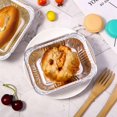 thumbnail image 3 of EASTIN 20 Packs Small Disposable Aluminum Container Pans Foil Trays With Lids For Baking  Cooking  5.9 Inches X 4.7 Inches, 3 of 5
