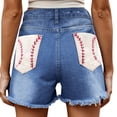 thumbnail image 7 of Summer Denim Shorts for Women High Waisted Distressed Ripped Jean Shorts Casual Stretch Vintage Hot Shorts with Pockets, 7 of 7