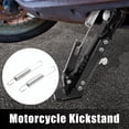 thumbnail image 2 of Unique Bargains 2pcs Silver Tone Metal Motorcycle Foot Kickstand Side Stand Spring for GN125, 2 of 2