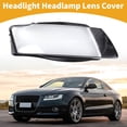 thumbnail image 2 of Cubierta de Lente de Faro Unique Bargains Cubierta de Lente Clara para Audi A5 2008-2012 Negro Claro PC 1 Pc Frontal Derecho, 2 of 6