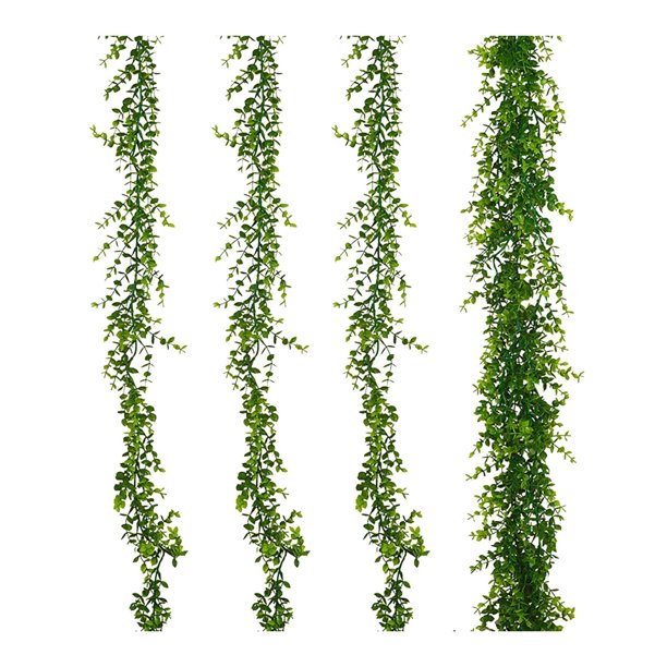 Clearance!Paquete de 3 guirnaldas artificiales de 6 pies,guirnaldas de vides artificiales,guirnaldas verdes,hojas colgantes,decoración del hogar