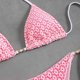 thumbnail image 5 of Traje de baño para mujer, moda, cómodo, estampado, bikini, traje de baño de color liso para mujer, conjuntos de bikinis, trajes de baño para mujer, 5 of 7