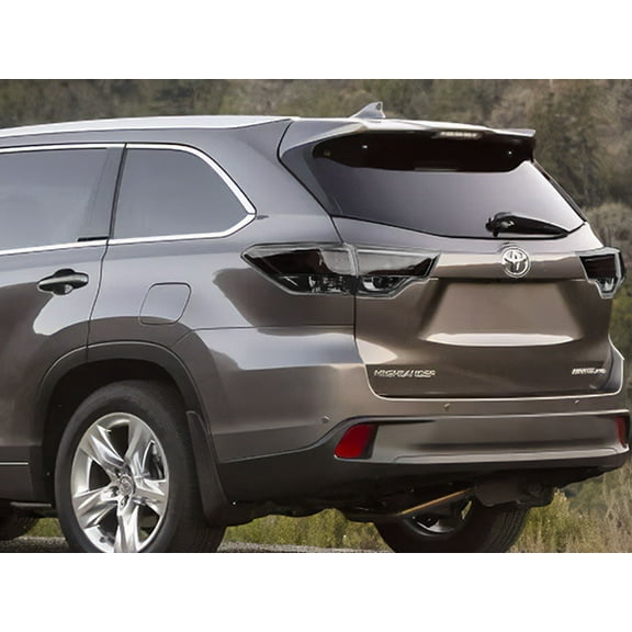 Rvinyl Tail Light Tint Covers Compatible with Toyota Highlander 2014-2016 - Smoke