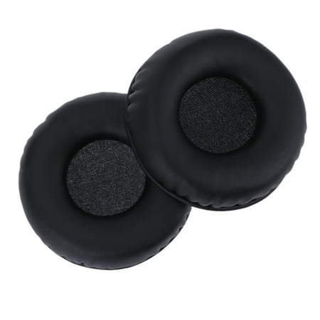 A Pair of Replacement PU Headphones Earpads Ear Pads Ear Cushions for AKG K518 K518DJ K518LE K81 MDR-NC6 (Black)