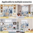 thumbnail image 5 of Blue Starfish Coastal Kitchen Curtains Window Panels, Eucalyptus Summer Nautical Shell Ocean Insulated Window Treatment Curtain, Grommet Curtains for Bedroom/Living Room/Bathroom, 2 Piece 42"Wx84"L, 5 of 8