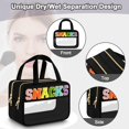 thumbnail image 4 of Bolsa de maquillaje SIMBOOM Chenille Letter Clear Impermeable, 4 of 7