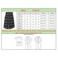 thumbnail image 3 of Mens Fashion Scottish Style Plaid Contrast Color Pocket Pleated Skirt, 3 of 6