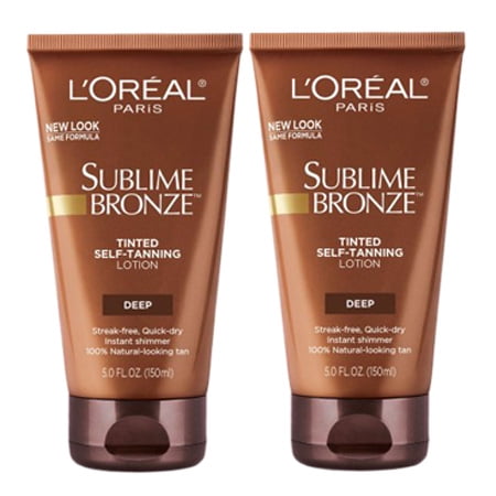 - (2 Pack) L'Oreal Paris Sublime Bronze Tinted Self-Tanning Lotion