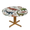 thumbnail image 3 of BANET Wild Dinosaur Table Cloth Animals of The Prehistoric Round Tablecloth for Dining Room, Party, Banquet 31"-35, 3 of 8