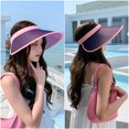 thumbnail image 4 of Summer Sun Visor Adjustable Breathable Large Beach Visor Hat Sun Protection Hat, 4 of 10