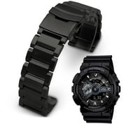 Black Metal Steel Replacement Band Fits Casio G-Shock Watch GA110 GA-110 #5002