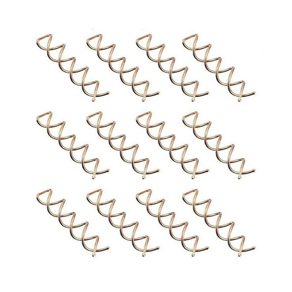 20 PCS Metal Spiral Hair Pins Fast Bun Twist Screws Bobby Hair Pins Spin Hair Clip Hairdressing Tool Woven DIY Hair Style (Rose Gold)