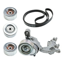 MITZONE Serpentine Belt Drive Kit, Belt Tensioner Pulley Component Compatible with Toyota Tacoma 4Runner 2005-2015 Tundra 2005-2012  FJ Cruiser 2007-2009 V6 4.0L1660331040 166030P030 1GRFE Engine