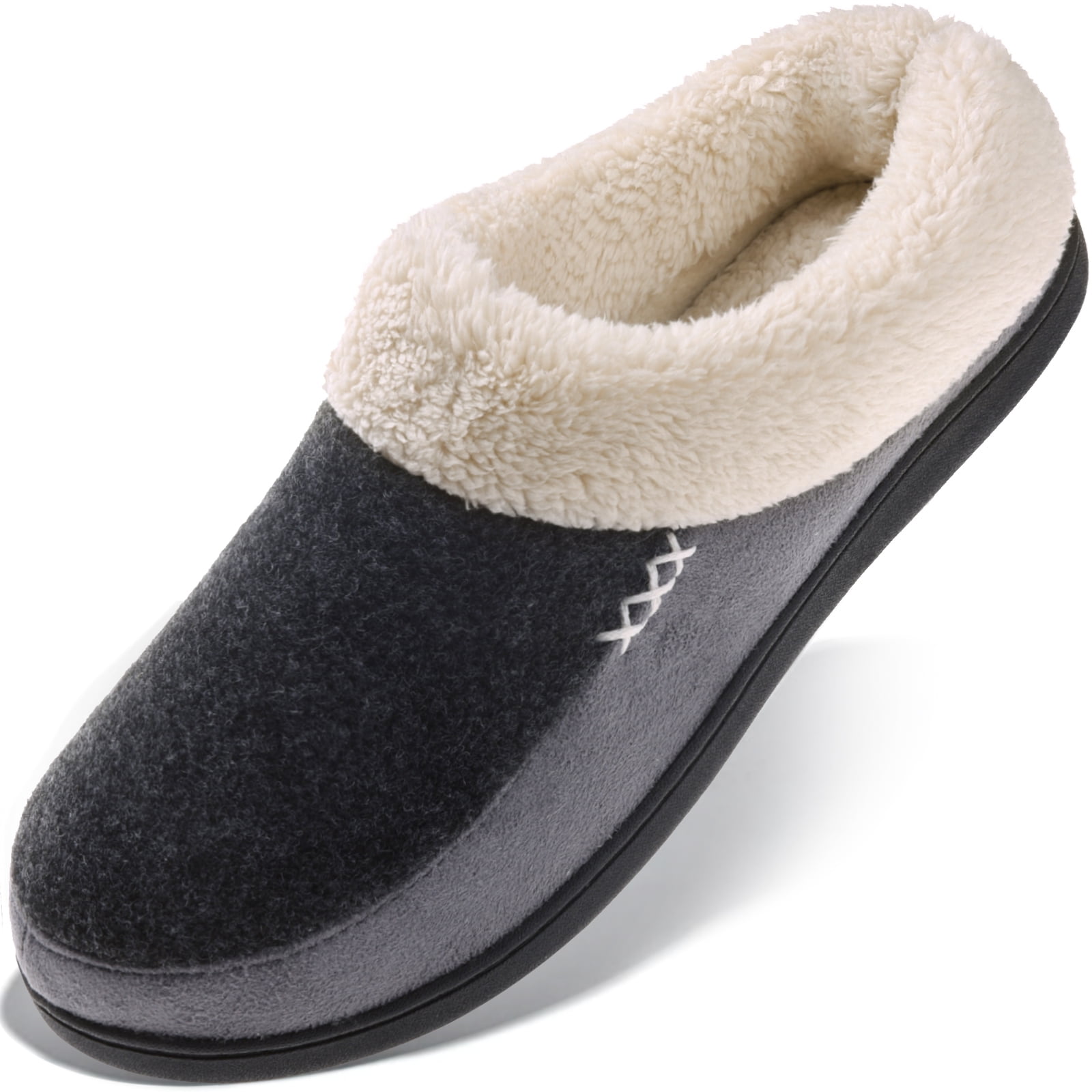 Mens Moccasins Faux Suede Textile Coolers Slippers Mule Mules Winter Chequered 