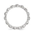 thumbnail image 2 of 925 Sterling Silver Diamond Stackable Ring Fancy, 2 of 7