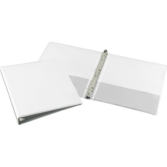 SKILCRAFT, NSN5107492, Round Ring Heavy-duty Binder, 1 Each, White