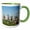 Green/White, variant on 3drose, Texas, Houston City Skyline at Dawn - Us44 Rti0032 - Rob Tilley, 11oz Two-tone Yellow Mug