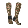 thumbnail image 4 of Fotbe Mushrooms and Autumn print Women's Men's Novelty Crew Socks Cotton Socks Knee High Socks for Walking,Running,Nurses,Pregnancy, 4 of 9