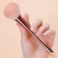 thumbnail image 3 of 2PCS Large Fluffy Makeup Brushes with Soft Synthetic Bristles, Rose Gold Powder & Bronzer Brush Set for Loose Powder, Cream & Liquid, Daily Makeup & Travel Use for Women & Beginners, 3 of 4