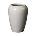 thumbnail image 1 of Maceta de cerámica pequeña para plantas, estilo vintage, artesanal, de 10 cm de altura, para decoración de escritorio. Blanco, 1 of 8