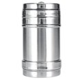 thumbnail image 2 of Granular Seasoning Salt Shaker, Clear Glass With Stainless Steel Outer Layer And Double Layer Cap For Airtight Storage In Your Cooking Area, 2 of 3