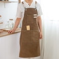 thumbnail image 4 of Reheyre Detachable Anti-Wrinkle Polyester Cotton Kitchen Apron - Clear Printing Pattern - Cooking Bib - for Cleaning, 4 of 8