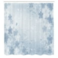 thumbnail image 2 of Ambesonne Nature Shower Curtain, Cherry Blossoms Pattern Art, 69"Wx70"L, Pale Blue, 2 of 4