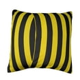 thumbnail image 2 of Cotton 1 Inch Stripe Decorative Throw Pillow/Sham Cushion Cover Yellow and Black, 2 of 3