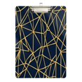 thumbnail image 2 of Geometric Star Pattern 12.5x9in Clipboard, Durable Acrylic with Metal Clip and Wall Hook for Office or Classroom, 2 of 10