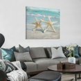 thumbnail image 4 of FANNA Wall Art: Ocean Artwork Starfish Seashell &amp; Sand Dollar Pictures Prints Seascape Wall Decor for Bedroom 20x20in, 4 of 5