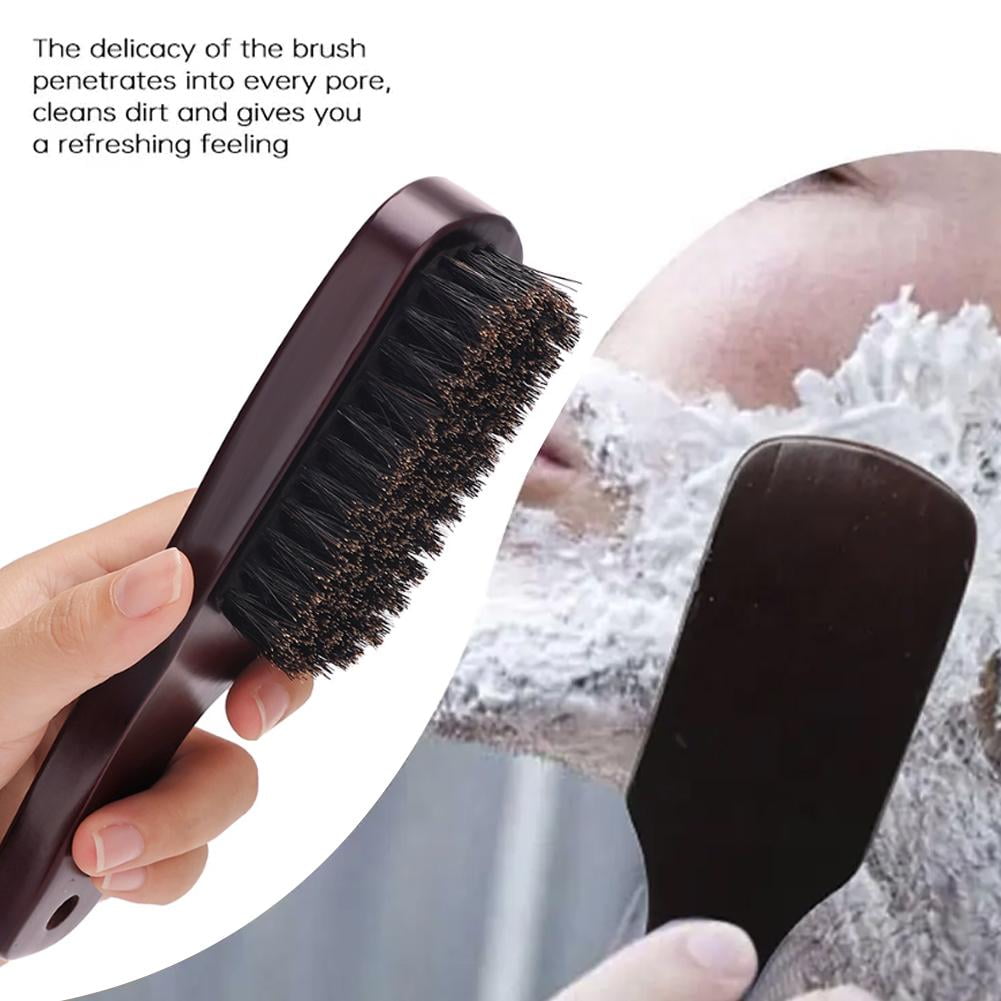 WavEnforcer Double-Sided Boar Fade Brush, Soft and Firm