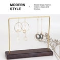 thumbnail image 5 of KONTONTY Jewelry Storage Rack 1Pack Golden Red Wood Copper Rectangular Simple Practical Necklace Earring Enthusiasts, 5 of 8
