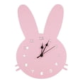 thumbnail image 2 of Reloj de pared BLESIY conejo moderno Silencioso sin tictac decoración de madera, 2 of 8