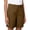 Coffee, variant on Summer Shorts for Women JIANLAI Casual Long Knee Length High Waisted Stretch Wide Leg Relaxed Fit (S-4XL) Red