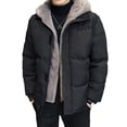 thumbnail image 4 of 2024 invierno nuevo polar cálido grueso parkas hombres moda con capucha cuello de piel chaqueta parka a prueba de viento abrigo hombres chaqueta casual clásica hombres, 4 of 5