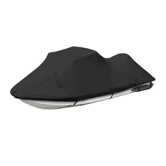 EliteShield Trailerable Jet ski Cover Waterproof Tear and Fade Resistant Polyester Fits Stand-UP to 3 Seater Sea doo Yamaha Kawasaki waverunner PWC Covers (Fits from 126""-135""(3 Seater))