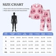 thumbnail image 4 of Naloa Pig Nose Men’s Pajamas Set - Long Sleeve Button Down Sleep Shirt and Pajama Bottoms Sleepwear Set-X-Large, 4 of 7