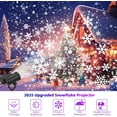 Christmas Projector Lights Outdoor, Dynamic Snowflake IP65 Waterproof ...