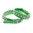 thumbnail image 2 of Collier pour Chien en Cuir avec Rivets Cloutés pour Chats Chiots Petits Moyens Animaux Vert 51*2.5CM, 2 of 8