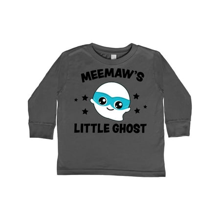 

Inktastic Cute Meemaw s Little Ghost with Stars Gift Toddler Boy or Toddler Girl Long Sleeve T-Shirt