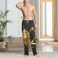 thumbnail image 4 of Salouo 2025 Happy New Year 1 Print Pajama Pants for Men, Lounge Pants Elastic Waistband Casual Men's sleepwear Loungewear Sleep Pajama Pant -Small, 4 of 7