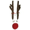 Festive Christmas Car Reindeer Antlers Decoration Kit with Plush Red Nose