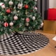 thumbnail image 1 of Faldón para árbol de Navidad LAVENSA Home Buffalo Plaid, 122 cm, negro, 1 of 5