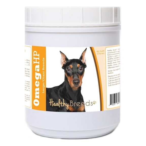 Healthy Breeds German Pinscher Omega HP Fatty Acid Skin and Coat Support Soft Chews