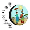 thumbnail image 4 of Kdxio Spare Tire Cover for RV Trailer, Waterproof Wheel Cover,Camper Spare Tire Cover Fit for Rv SUV Truck Travel Trailer 17 inch-African Women, 4 of 8