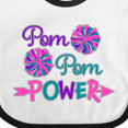 thumbnail image 4 of Inktastic Pom Pom Power Cheerleader Boys or Girls Baby Bib, 4 of 4