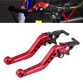thumbnail image 4 of Rdeghly 1Pair Motorcycle Scooter CNC Aluminum Modification Double Disc Brake Lever, 4 of 8