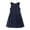 #02 Blue, variant on School Dresses for Girls Sleeveless Uniform Jumper Dress Soft Crew Neck A-Line Trendy Dress for Girls Dark Green
