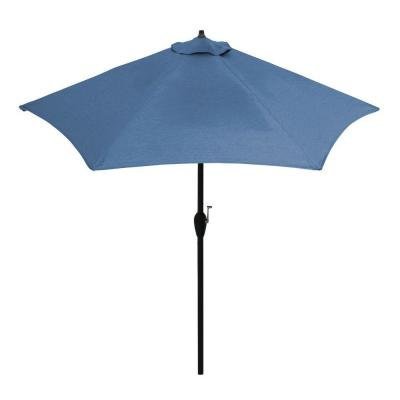 9 Ft Aluminum Patio Umbrella In Sunbrella Canvas Sapphire Walmart Com Walmart Com